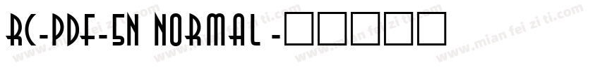 RC-PDF-5N Normal字体转换
